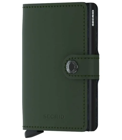 Porte-Carte Miniwallet Matte Green Black