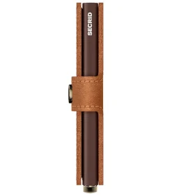 Porte-Carte Premium Miniwallet Emboss Lines Cognac