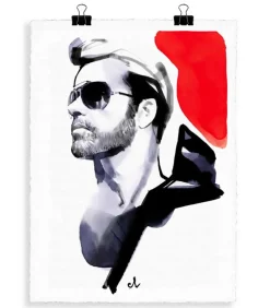 Portrait G3 George Michael 56 X 76 Cm