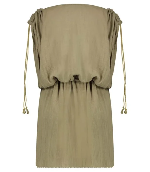 Robe Courte Alexandrie Khaki