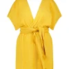 Robe Courte Empire Gold