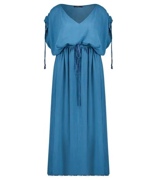 Robe Longue Alexandrie Petrole