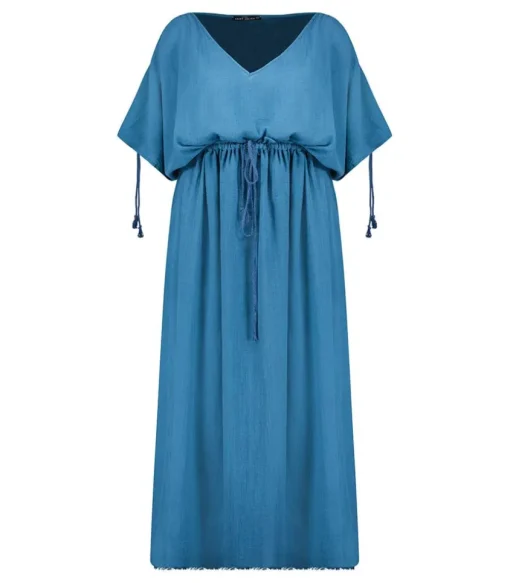 Robe Longue Alexandrie Petrole