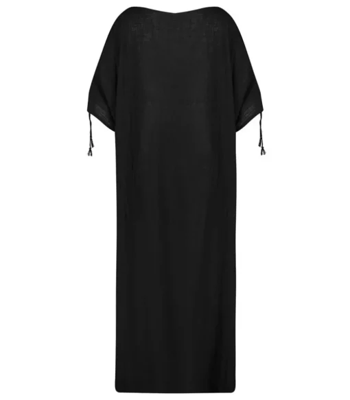Robe Longue Kaftan Noir