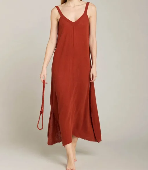 Robe Longue Palma De Mallorca Terracotta