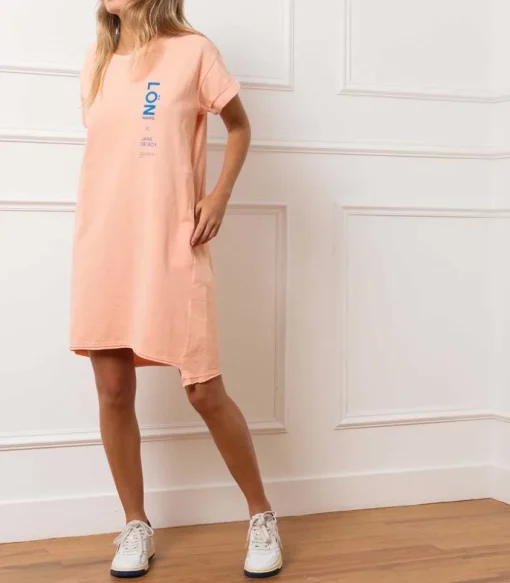 Robe Tee-Shirt Abby Orange X Jane De Boy