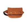 Sac Banane Jerry Cuir Velours Tabac