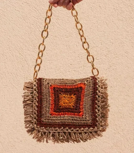 Sac Froufrou Raphia
