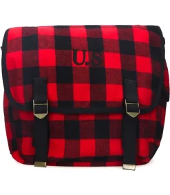 Sac U.S. Grand Toile Ecossais Rouge
