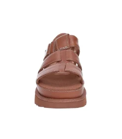 Sandales A Plateforme Goldenstar Tan