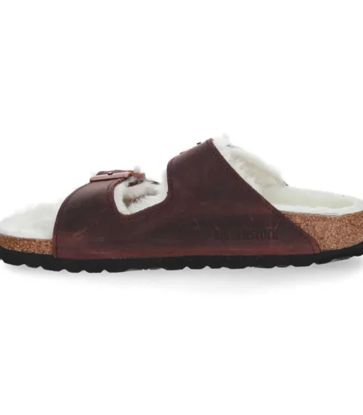 Sandales Arizona Shearling Habana Etroite