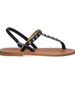 Sandales Valeriepyr Cuir Noir