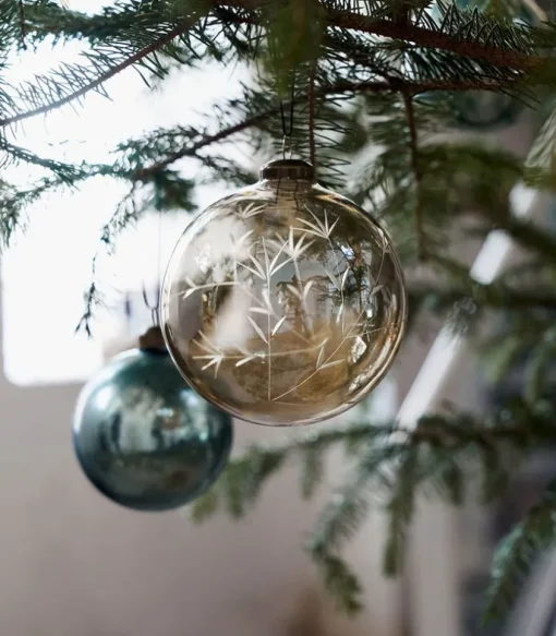Set De 4 Boules De Noël Rayn Marron
