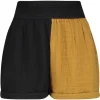 Short Paperbag Adrian Gaze De Coton Black/Masala