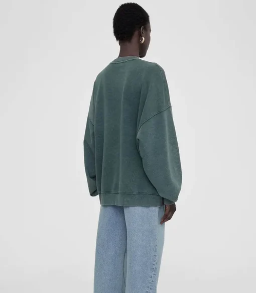 Sweat-Shirt Miles Washed Dark Sage