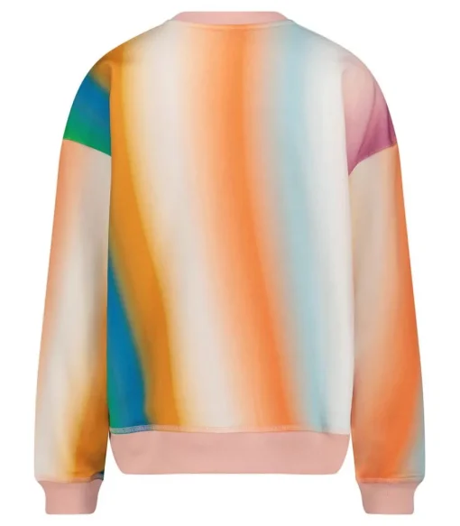 Sweat-Shirt Ombre Stripe Mushroom