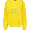 Sweat-Shirt Vintage Brode Jane De Boy Jaune
