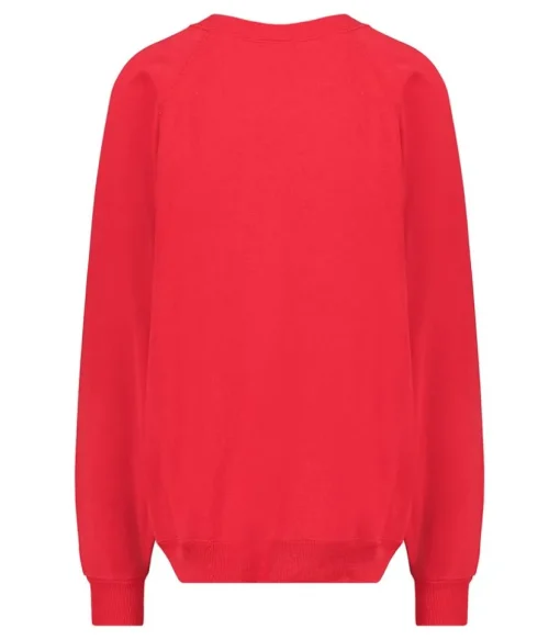 Sweat-Shirt Vintage Brode Jane De Boy Rouge