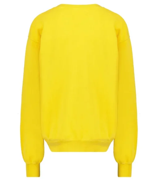 Sweat-Shirt Vintage Brode Jane De Boy Jaune