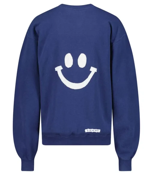 Sweat-Shirt Vintage Smile Joy X Jane De Boy Bleu
