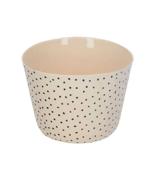 Tasse A The En Ceramique "Pois Noirs"