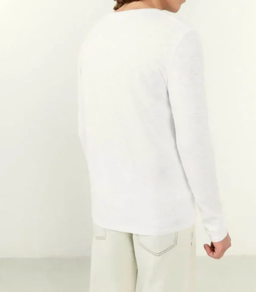 Tee-Shirt A Manches Longues Homme Bysapick Blanc