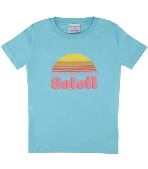 Tee-Shirt Enfant Soleil Turquoise