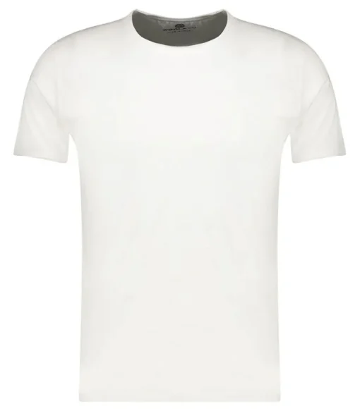 Tee-Shirt Homme A Col Rond Blanc