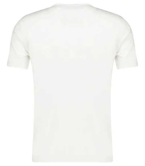 Tee-Shirt Homme A Col Rond Blanc
