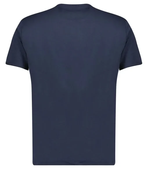 Tee-Shirt Homme A Col Rond Bleu