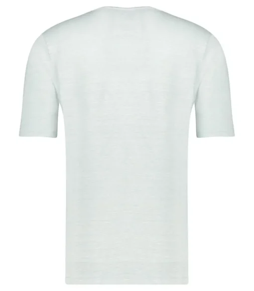 Tee-Shirt Homme A Col Rond En Lin Cristal