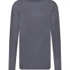 Tee-Shirt Homme Manches Longues Couture Centrale Dos Navy