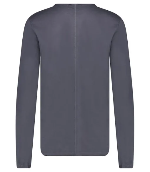 Tee-Shirt Homme Manches Longues Couture Centrale Dos Navy