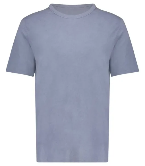Tee-Shirt Manches Courtes Homme Devon Bleu Gris Vintage