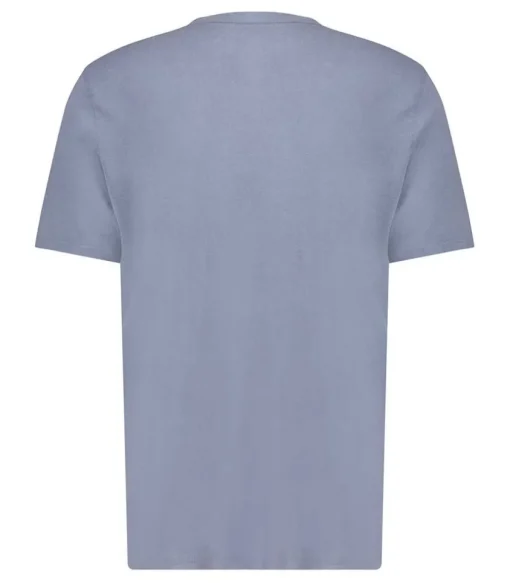 Tee-Shirt Manches Courtes Homme Devon Bleu Gris Vintage