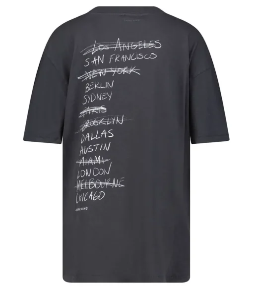 Tee-Shirt Walker Doodle Vintage Black