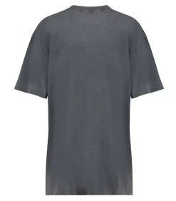 Tee-Shirt Walker Spotted Leopard Washed Black